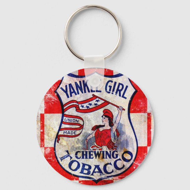 Yankee Girl Chewing Tobacco Key Ring (Front)