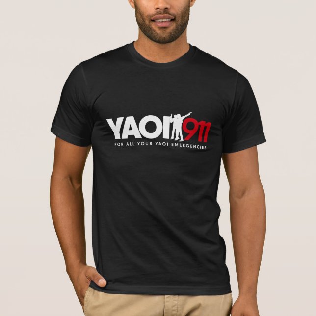 Yaoi 911 T-Shirt (Dark Colours) (Front)