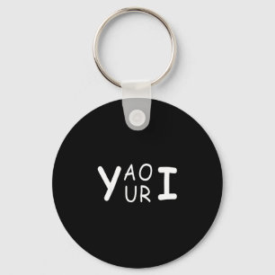 Yaouri you are funny wordplay meme minimalist key ring