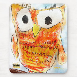 YAP   Designer Owl   Youth Art Project Mouse Pad