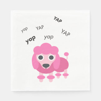 Yap Poodle Cute Emoji Napkin