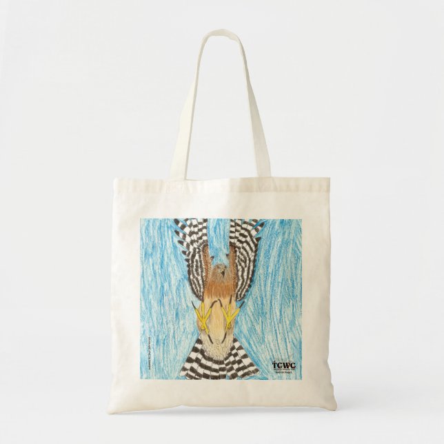 YAP | Raptor in Flight | Youth Art Project Tote Bag (Front)