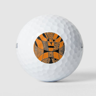 "Yappy Dog Orange " Abstract Wilson Golf Balls
