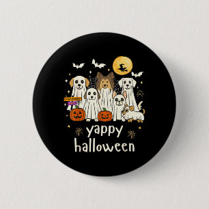Yappy Halloween Funny Dog Ghosts Halloween 6 Cm Round Badge