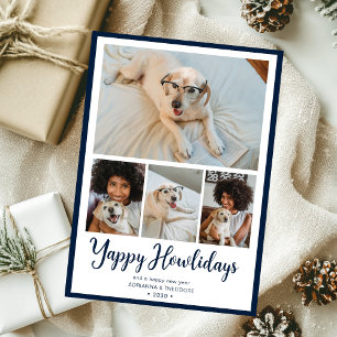 Yappy Howlidays 4 Photo Holiday Card