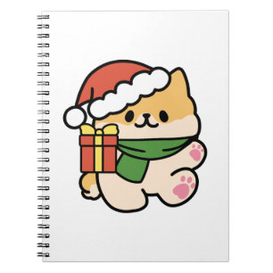 Yappy Howlidays - Cute Christmas Dog Cartoon Notebook