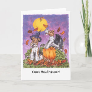 Yappy Howlingween Card with Envelope