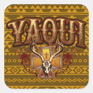 Yaqui Deer Skull Sticker design