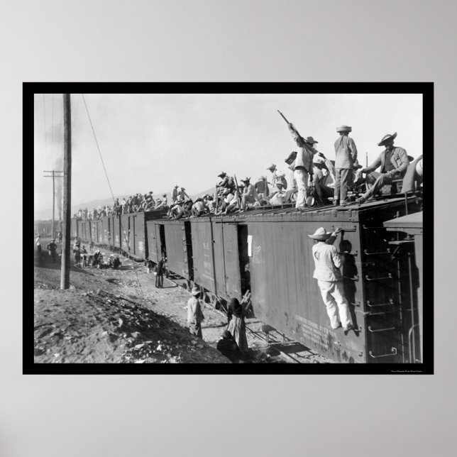 Yaqui Indian Fighters RR Train 1892 Poster (Front)