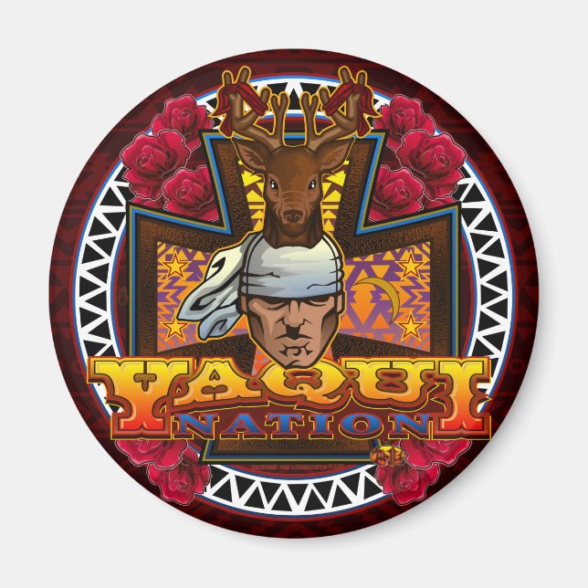 Yaqui Nation Deer Dancer Magnet 2 (Front)