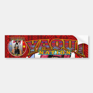 yaqui nation deerdancer bumber sticker red