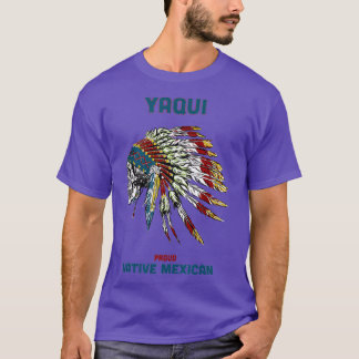 Yaqui Tribe Native Mexican Indian Proud RetroSkull T-Shirt