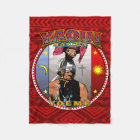 Yaqui Yoeme Deer Dancer Fleece Blanket