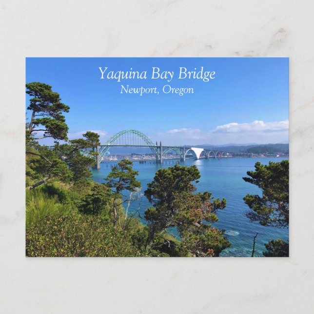 Yaquina Bay Bridge, Newport, Oregon Postcard (Front)