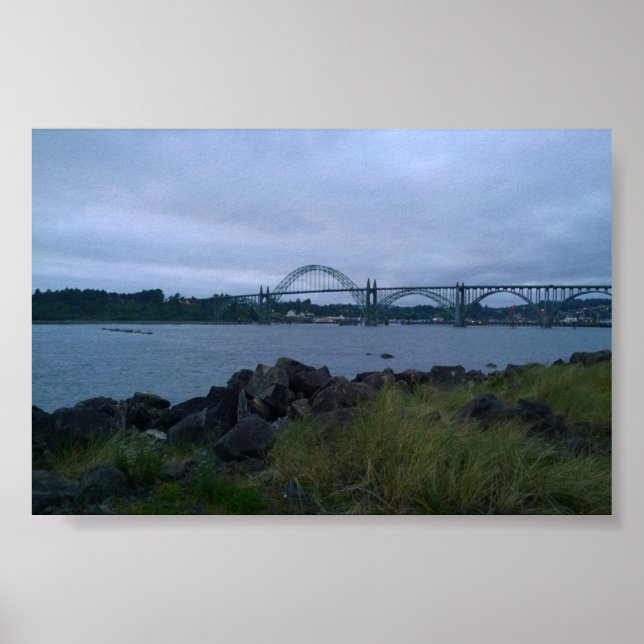 Yaquina Bay Bridge, Newport, Oregon Poster (Front)