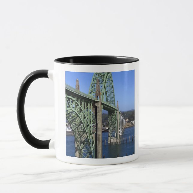 Yaquina Bay Bridge spanning the Yaquina Bay Mug (Left)