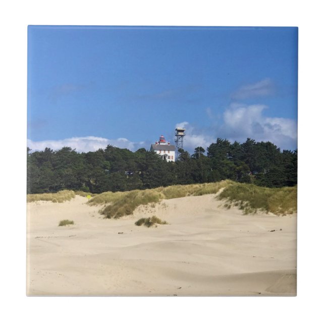 Yaquina Bay Lighthouse, Newport, Oregon Ceramic Tile (Front)