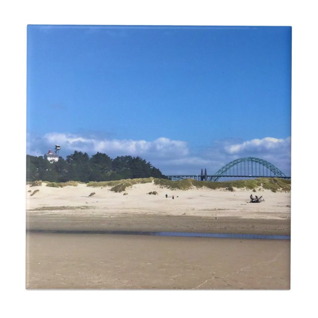 Yaquina Bay Lighthouse, Newport, Oregon Ceramic Tile (Front)