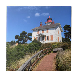 Yaquina Bay Lighthouse, Newport, Oregon Ceramic Tile