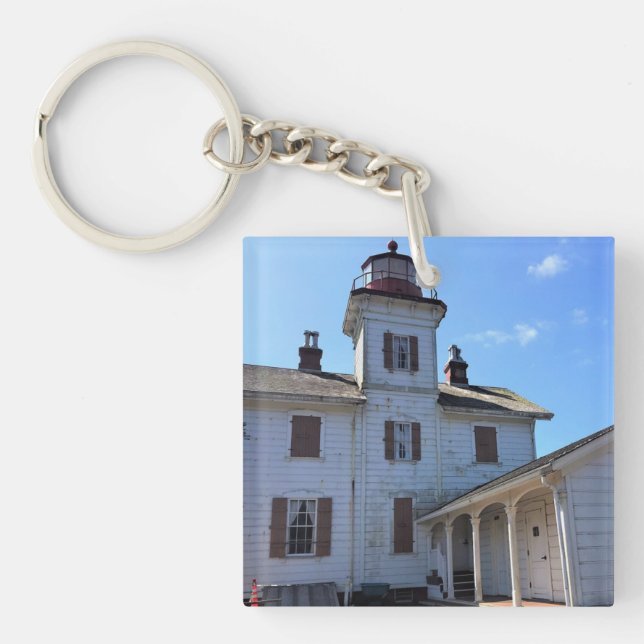 Yaquina Bay Lighthouse, Newport, Oregon Key Ring (Front)