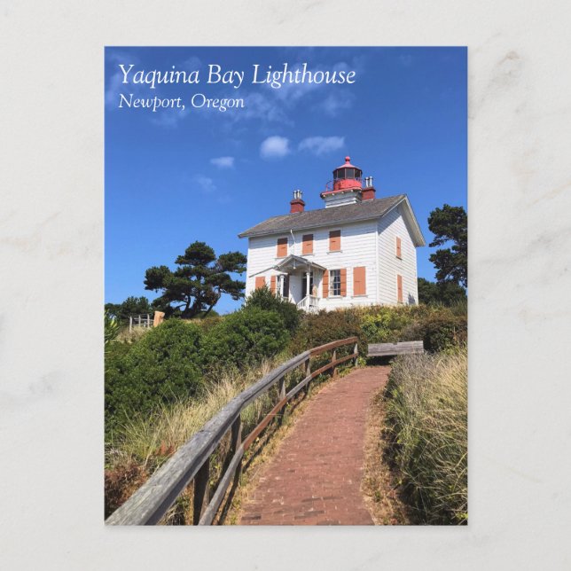 Yaquina Bay Lighthouse, Newport, Oregon Postcard (Front)