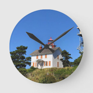 Yaquina Bay Lighthouse, Newport, Oregon Round Clock