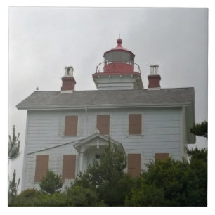 Yaquina Bay Lighthouse, OR Ceramic Tile