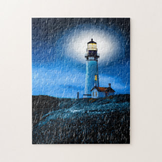 Yaquina Head Lighthouse Art Puzzle