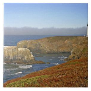 Yaquina Head Lighthouse at Newport Oregon Ceramic Tile