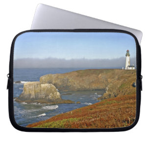 Yaquina Head Lighthouse at Newport Oregon Laptop Sleeve