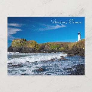 Yaquina Head Lighthouse Coastal Oregon Postcard