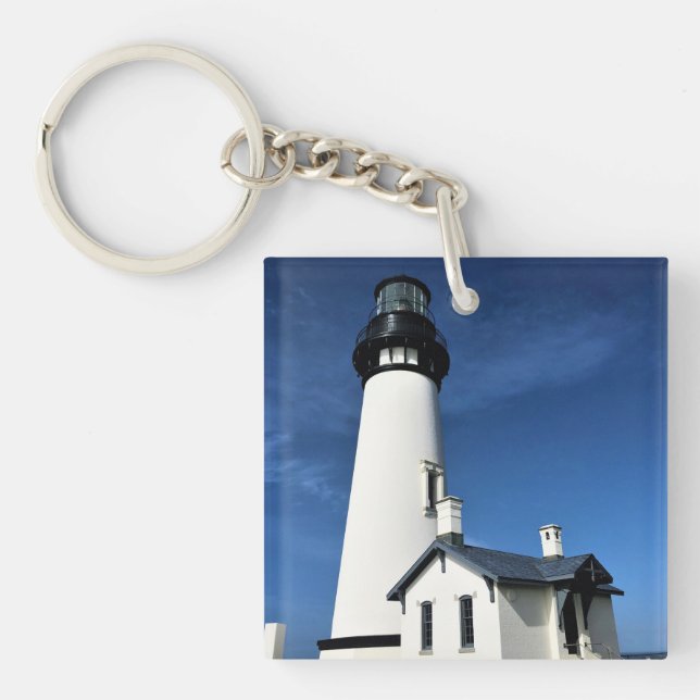 Yaquina Head Lighthouse, Newport, Oregon Key Ring (Front)