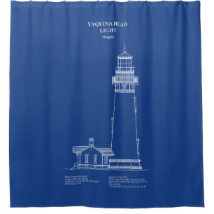 Yaquina Head Lighthouse - Oregon - AD Shower Curtain