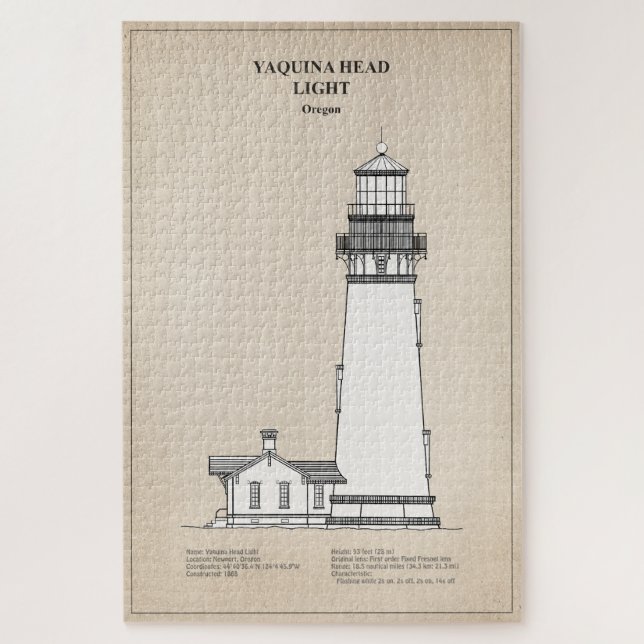 Yaquina Head Lighthouse - Oregon - SBD Jigsaw Puzzle (Vertical)