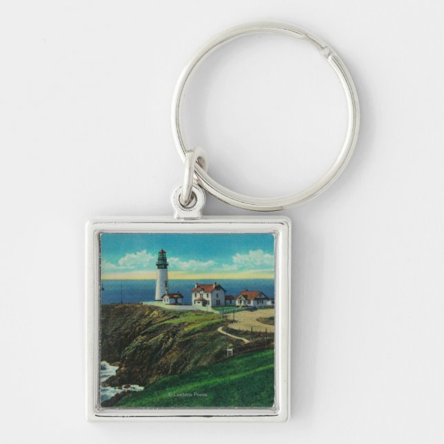 Yaquina Lighthouse and Yaquina HeadYaquina, OR Key Ring (Front)