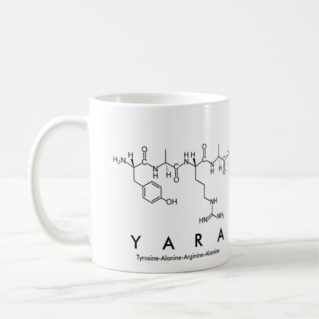 Yara peptide name mug (Left)