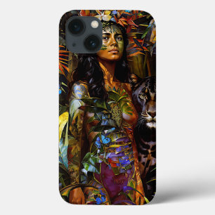 “Yaraquim” Jaguar Blossom - Women In Amazonia iPhone 13 Case