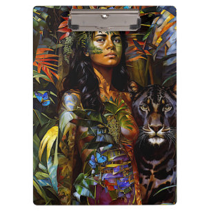 “Yaraquim” Jaguar Blossom - Women In Amazonia Clipboard