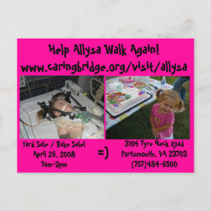 yard/bake sale postcard