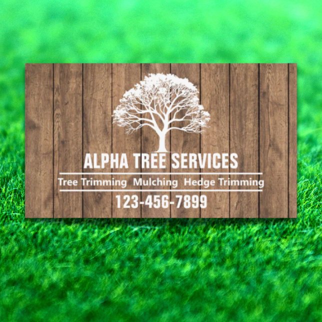 Yard Lawn Care Landscaping Arborist Tree Service Business Card (Yard Lawn Care Landscaping Arborist Tree Service Business Card)