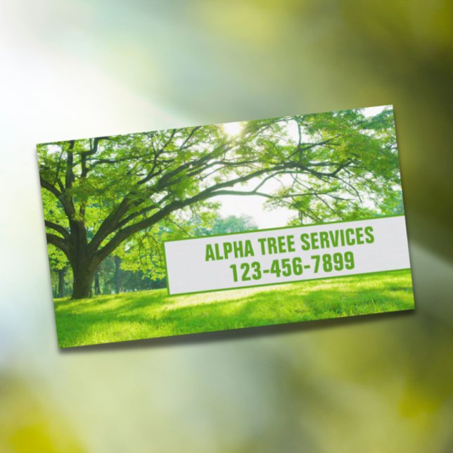 Yard Lawn Care Landscaping Tree Trimming Service Business Card (Yard Lawn Care Landscaping Tree Trimming Service Business Card)
