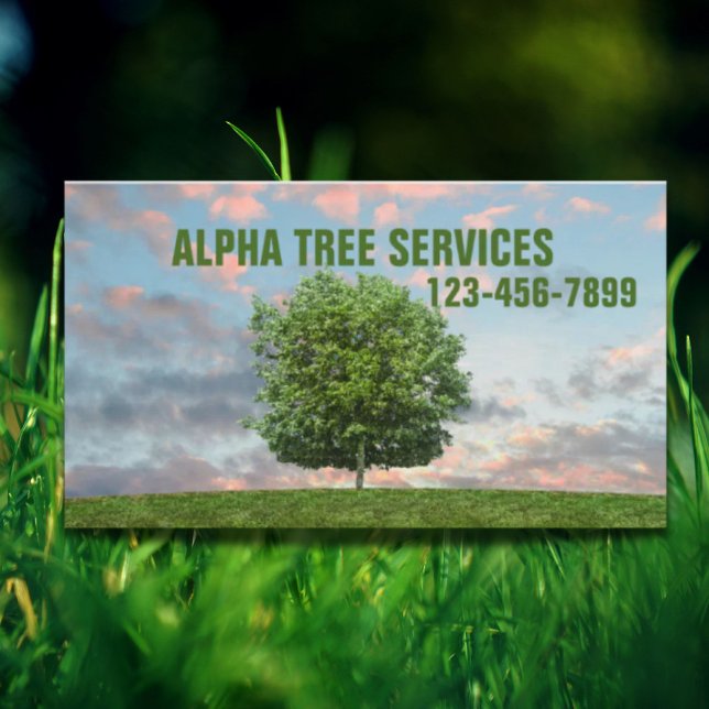 Yard Lawn Care Landscaping Tree Trimming Service Business Card (Yard Lawn Care Landscaping Tree Trimming Service Business Card)
