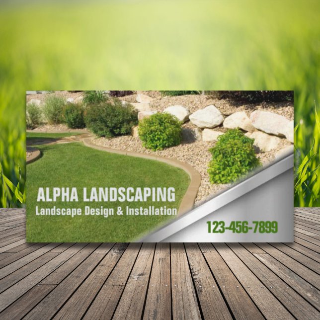 Yard Lawn Care Mowing Landscaper Landscaping  Business Card (Yard Lawn Care Mowing Landscaper Landscaping Business Card)