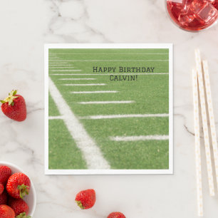 Yard Line Field  Football Birthday Party  Napkin