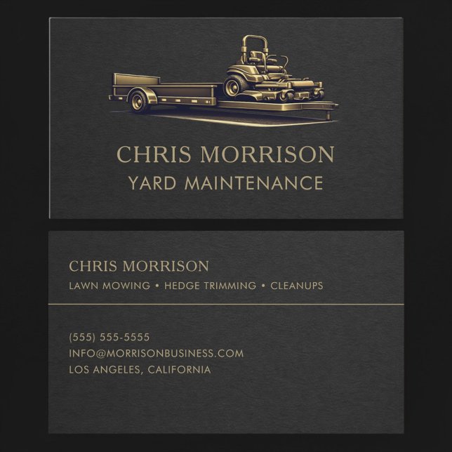 Yard Maintenance Mower Business Card (Creator Uploaded)