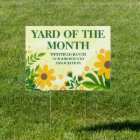 Yard of the Month Award Custom Yellow Flowers