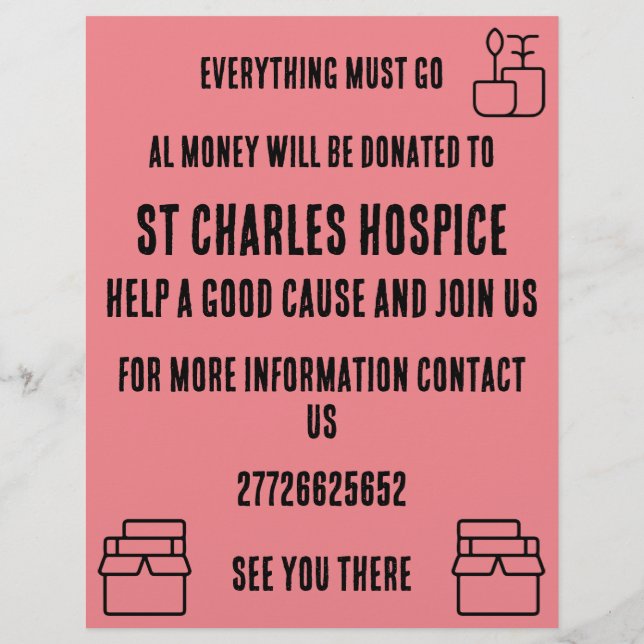 Yard Sale Flyer (Back)