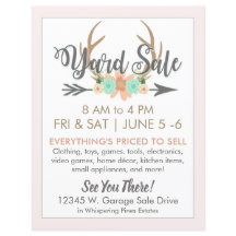 Yard Sale Flyer Template - Light