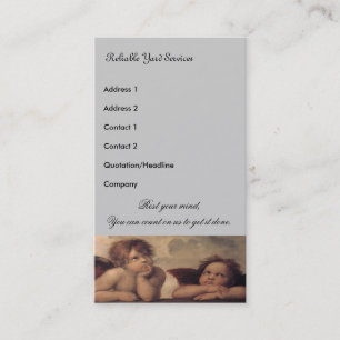 Yard service business card