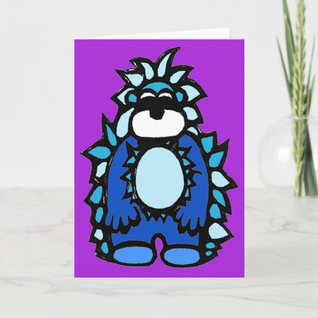 Yardley the Yeti - note card (Front)